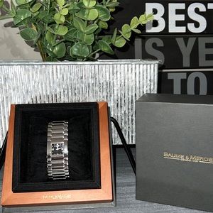 Baume & Mercier Sapphire Crystal Stainless Steel Bracelet Watch